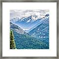 White Pass Mountains In British Columbia #1 Framed Print