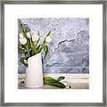 White Tulips #1 Framed Print