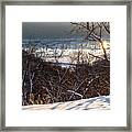 Wintertime Sun Snow And Trees Framed Print