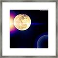 Wouldn't It Be Great If The #moon And #1 Framed Print