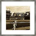 Yankee Stadium At Sunset #1 Framed Print