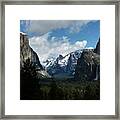 Yosemite Valley View In Winter #1 Framed Print
