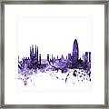 Barcelona Spain Skyline #10 Framed Print