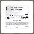 Mcdonnell Douglas F-4e Phantom Ii Thunderbird #11 Framed Print