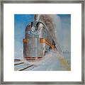 104 Mph In The Snow Framed Print