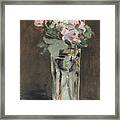 Flowers In A Crystal Vase #11 Framed Print