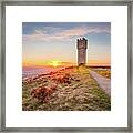 Sunrise In Cowling On Last Day Of April Framed Print