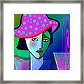 1150 - Woman With A  Pocodot Hat ... Framed Print