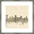 Nashville Tennessee Skyline #12 Framed Print