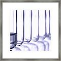 Laboratory Test Tubes In Science Research Lab #14 Framed Print