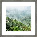 Mountain Scenery In The Mist #16 Framed Print