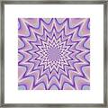 Psycho Hypno Floral Pattern #18 Framed Print