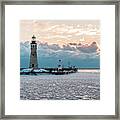 1833 Buffalo Lighthouse Framed Print