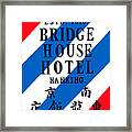 1920 Bridge House Hotel Nanking China Framed Print