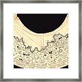 1929 Folk Art Manuscript Map Of Kentucky Framed Print