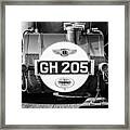 1930 Bentley Speed Six Taillights -0277bw Framed Print