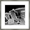 1931 Alfa Romeo 6c 1750 Gran Sport Aprile Spider Corsa Pedals -3689bw Framed Print