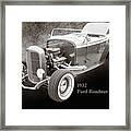 1932 Ford Roadster Sepia Posters And Prints 016.01 Framed Print