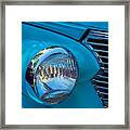 1936 Chevy Coupe Headlight And Grill Framed Print