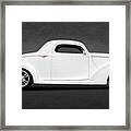 1937 Ford Coupe   -   1937fordcoupetexture173430 Framed Print