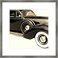 1937 Chrysler Imperial Sepia Tone Framed Print