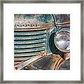 1940s Dodge Truck Front Grill And Headlight Framed Print