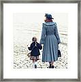 1940s Mother And Daughter Framed Print