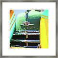 1950 Plymouth Woody And Surfboards Watercolor 3 Framed Print
