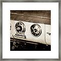 1955 Ford Fairlane Dashboard Emblem -0444s Framed Print