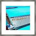 1957 Chevy Bel Air Rear Fin Framed Print