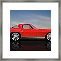 1964 C2 Chevrolet Corvette  -  1964corvettefastbackrflct184368 Framed Print
