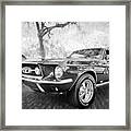 1967 Ford Mustang Coupe Bw C119 Framed Print