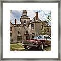 1967 Mustang At The Mansion Framed Print