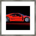 1992 Ferrari F40 'profile' Framed Print
