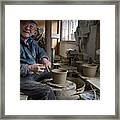 A Village Pottery Studio, Japan Framed Print