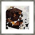 Abstract Painting - Dark Wood #2 Framed Print