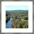 Autumn Landscape With Tye River In Nelson County, Virginia #2 Framed Print