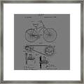 Bicycle Patent From 1890 #3 Framed Print