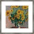 Bouquet Of Sunflowers Framed Print