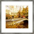 Bow Bridge Autumn Framed Print