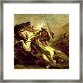 Collision Of Moorish Horsemen #3 Framed Print