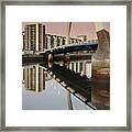 Glasgow Clyde Arc Bridge At Sunset #2 Framed Print