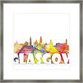 Glasgow Scotland Skyline #2 Framed Print