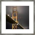 Golden Gate Bridge At Night #2 Framed Print