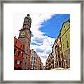Historic Street Of Innsbruck View #2 Framed Print