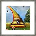 Over The Rainbow   -in Memory Of Matilda Framed Print