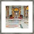 Interior St. Peter Basilica In Rome, Italy. #2 Framed Print