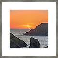 Kynance Cove At Sunset  #2 Framed Print