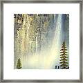 Misty Falls Framed Print