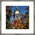 Notre Dame's Golden Dome Framed Print